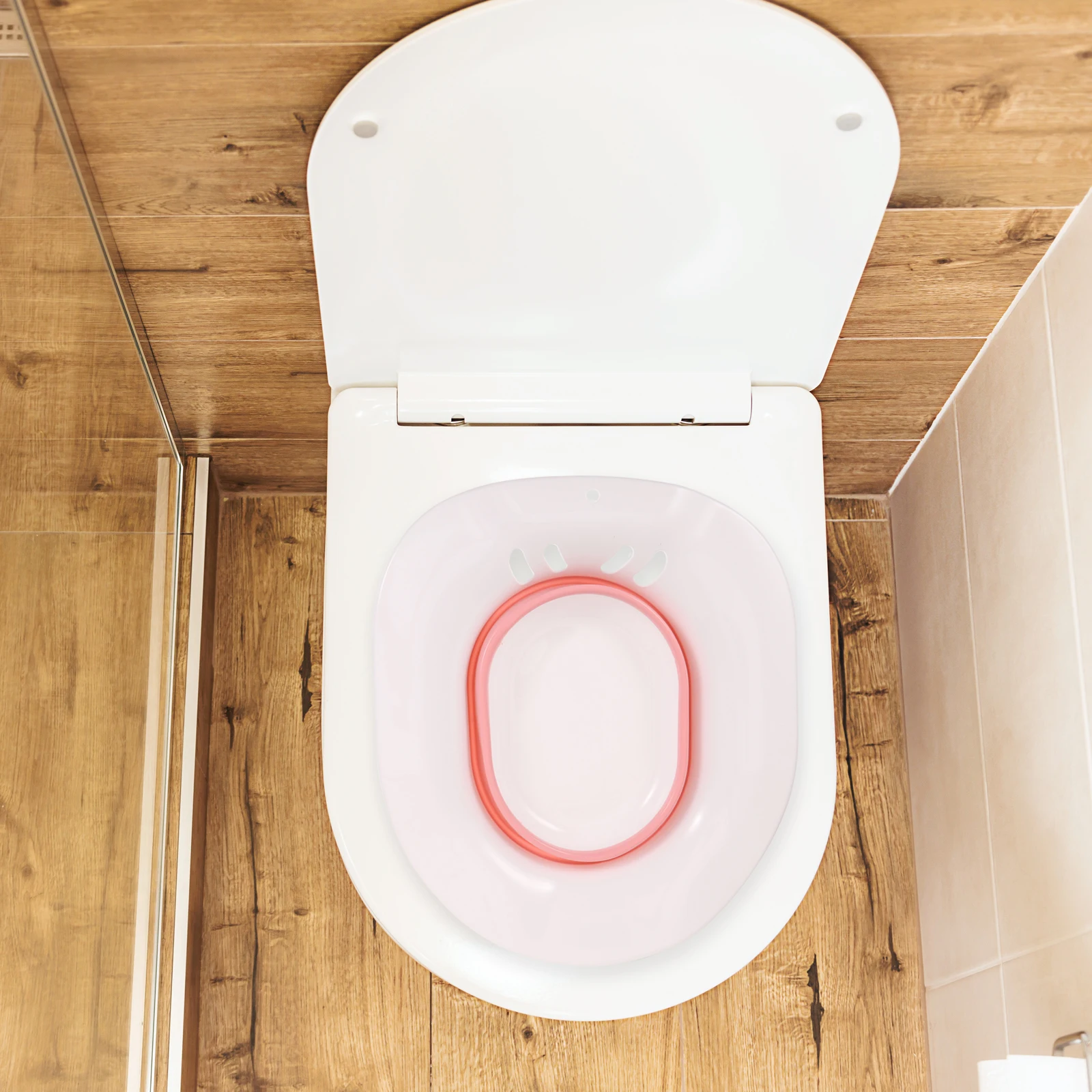 

Sitz Bath Basin Foldable Pink White Pregnancy Care Postpartum Anti Overflow Hole Buttocks Tub Sore Relief Plastic Storage R om