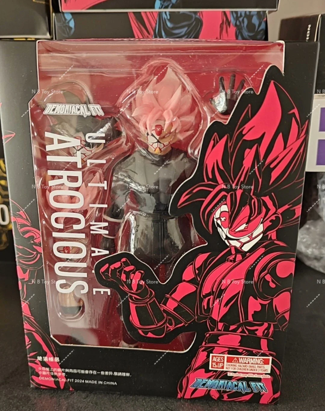

In Stock Dragon Ball Demoniacal Fit DF Ultimate Atrocious Shf Black Goku Zamasu Action Figure Toy Gift Model