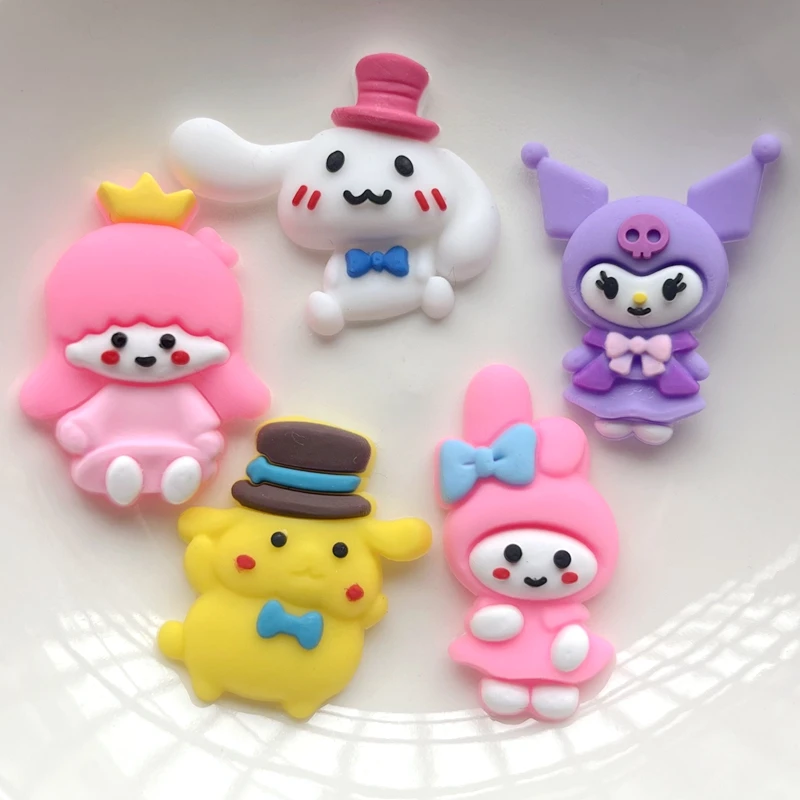 10pcs New Animal Lovely Princess PVC Flexible Adhesive Flat Back DIY Clipbook Decorative Personalized Decoration