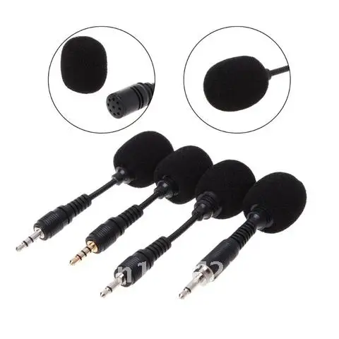 

Mobile phone Mini 3.5mm Interface Flexible Microphone Stereo For iPhone Android OOTDTY