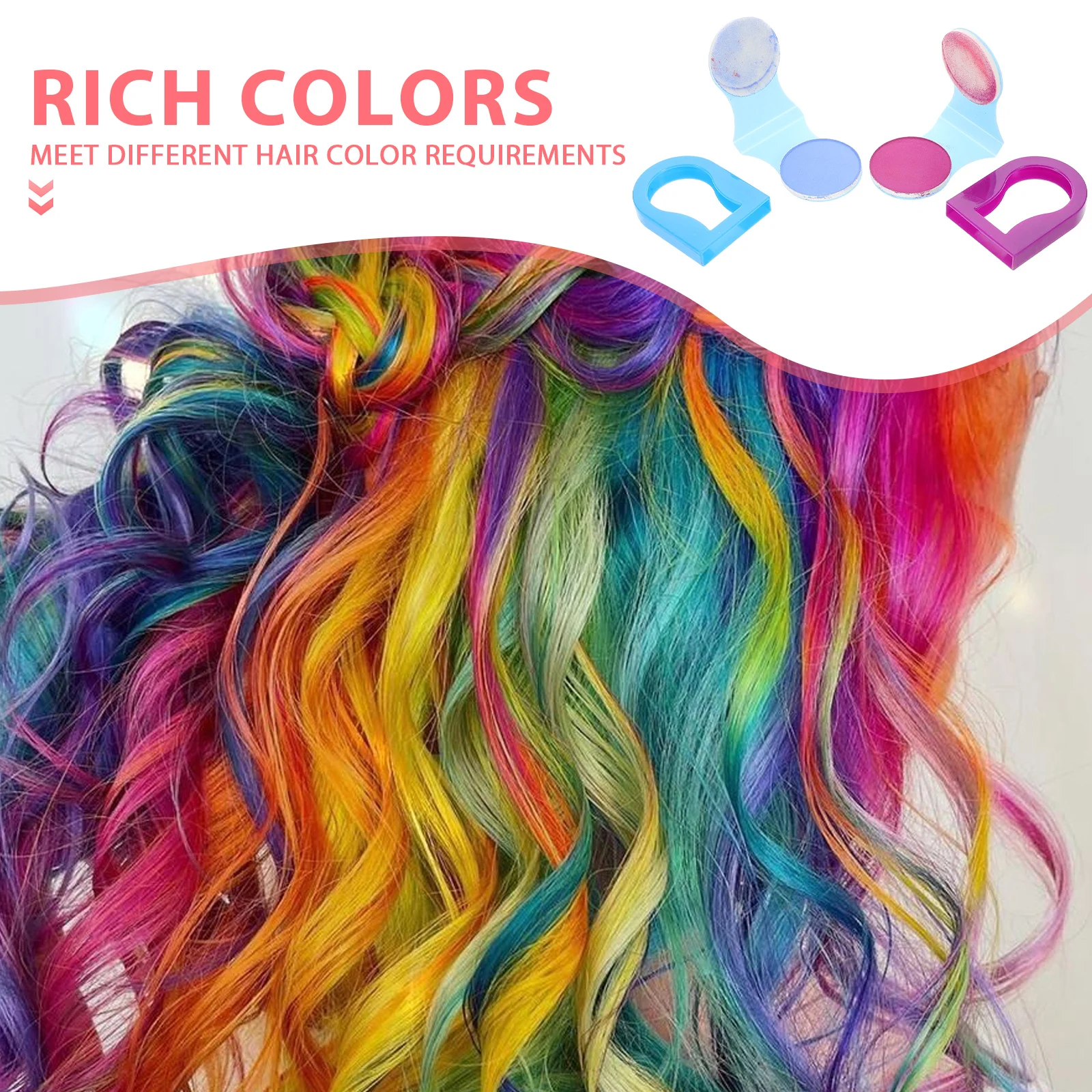 ชอล์กทำผมชั่วคราวสำหรับเด็กผู้หญิง 8 ชิ้น 8 สี ล้างออกได้ ปลอดภัย สีสันสดใส สำหรับงานปาร์ตี้ฮาโลวีน เทศกาลต่างๆ