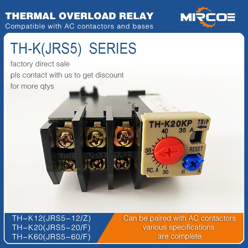 

Thermal Overload Relay JRS5(TH-K) for S-K Contactor JRS5-60/F(TH-K60)