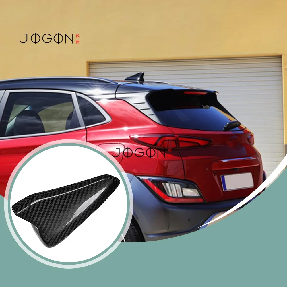

Real Carbon Fiber Exterior Car Roof Antenna Stickers Shark Fin Cover Trim Accessories For Hyundai N Kona N 2021 2022 2023