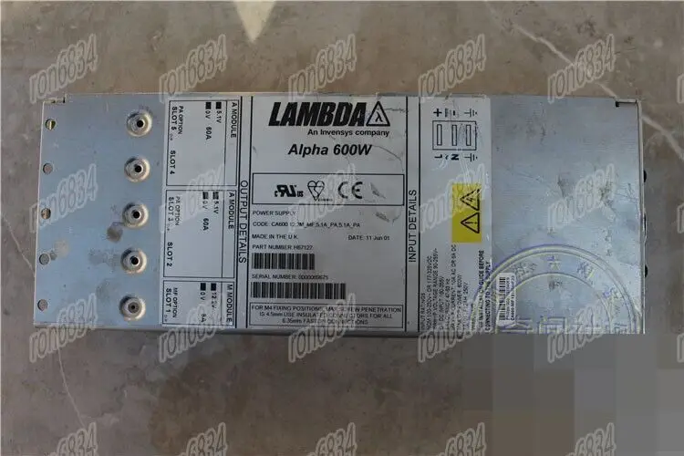 1pc Used  LAMBDA Alpha600W power module H671274 output 5.1/5.1/12.2V