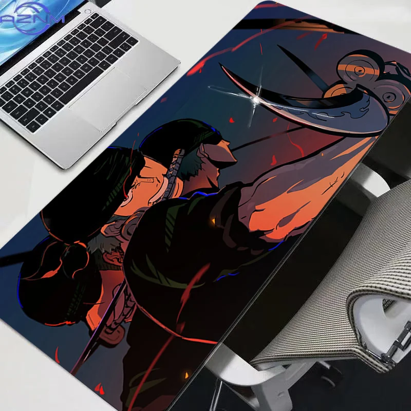 900*400 New Mouse Pads Big Office One Piece Roronoa Zoro Desk Mats PC Gaming Accessories New Mouse Pads Big Laptop Keyboard Mat