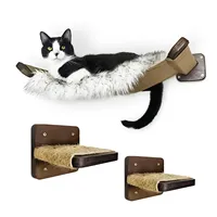 XIANGLONG Wood Wall Mounted Cat Scratching Board Rack Hammock Tree Climbing Frame