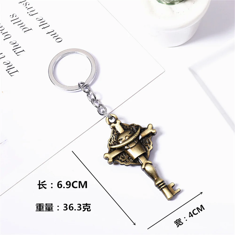 2022 Creative Metal Keychain One Piece Hat Anchor Pendant Car Keyring For Men Women Kid Gift Jewelry Couple Key Ring llaveros