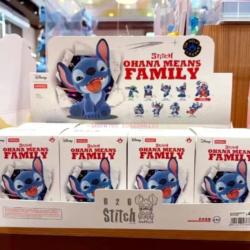 Подлинная стежка Ohana Means Family Series слепая коробка Kawaii Stitch украшения Mystery Box Decora аниме фигурка коллекция подарки игрушка