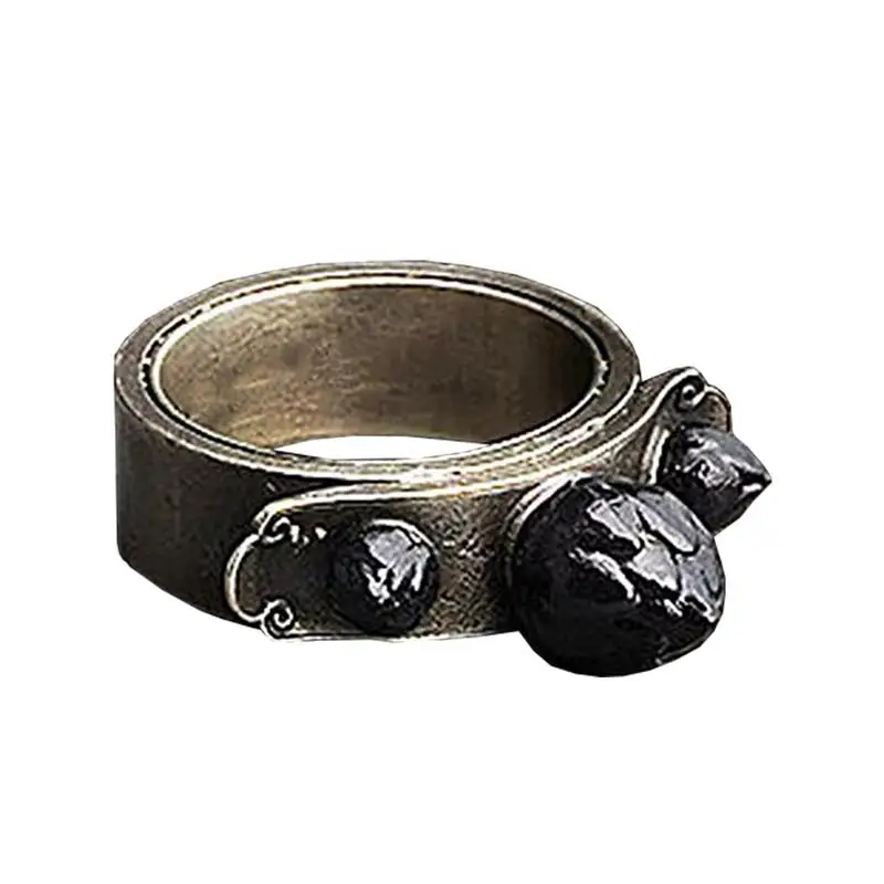 Sun Wukong Golden Cudgel Ring Black mythology The Journey to The West Staff Crafts Commemorative Game Vintage Gothic Jewelry Set