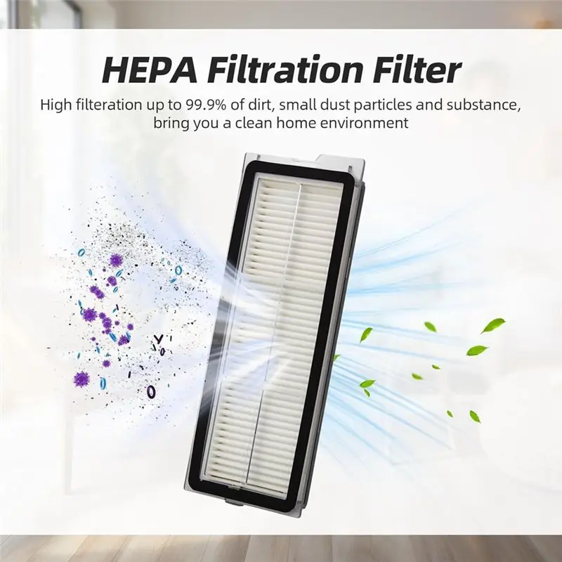 AT21-Replacement Part For Roborock Qrevo Curve Edge P20 Pro Vacuum Cleaner Main Side Brush HEPA Filter Mop Pad Dust Bags