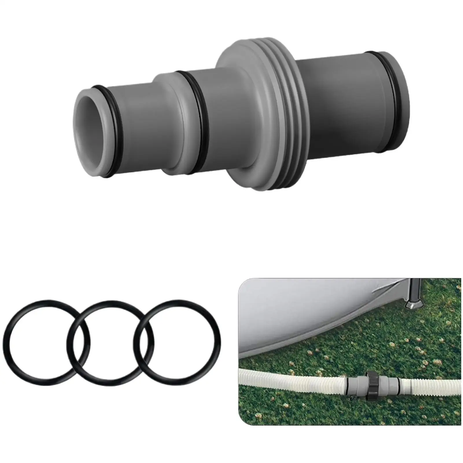 Pool Hose Connector 1.5 Pool Hose Adapter Pool Hose Connector For Filter Pump Tight Fitting Coupler For AboveGround Pool