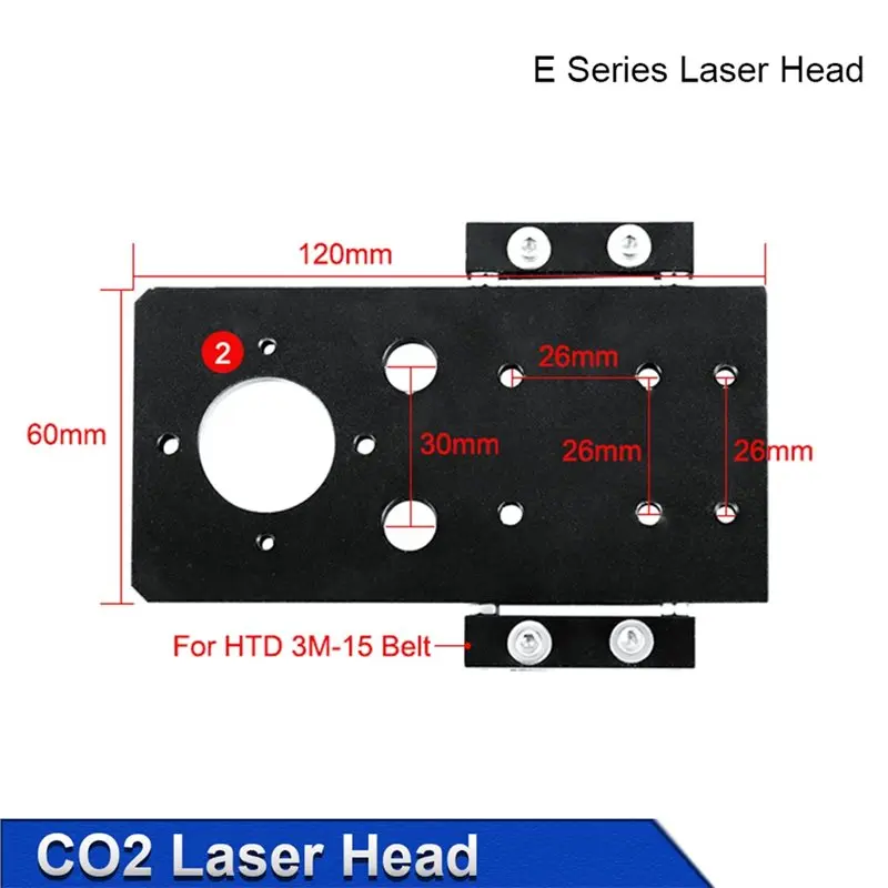 【NOW SAVE】 Adaptador de lente CO2 Laser Head E Series D20mm FL50.8 e 63.5 e 101.6Mm para máquinas de gravação