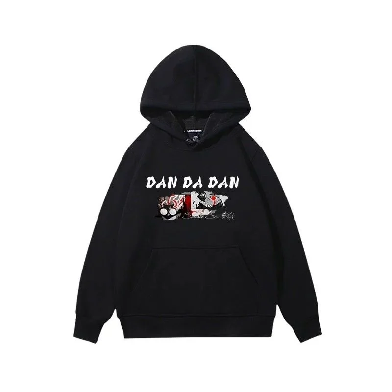 Anime dandadan Hoodies Vintage Gewassen Dan Da Dan Hoody Oversize Streetwear Manga Ayase Momo Okarun Hoodie Mannen Vrouwen