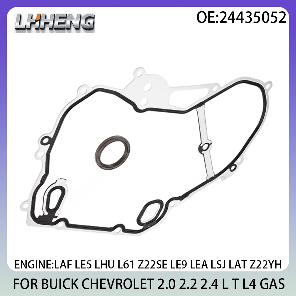 

Timing Cover Gasket Set Fit for BUICK LA CROSSE REGAL CHEVROLET ALERO ASTRA CAPTIVA 2.0L 2.2L 2.4L L4 GAS 00-17 LAF LE5 24435052