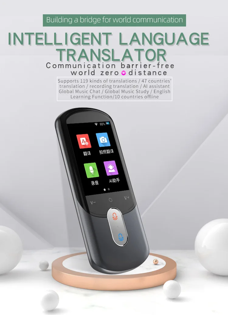 Smart Instant Voice 12 Countries Offline F4A Translator Multi-Languages With Camera Support Photographic Scanning Interpereter