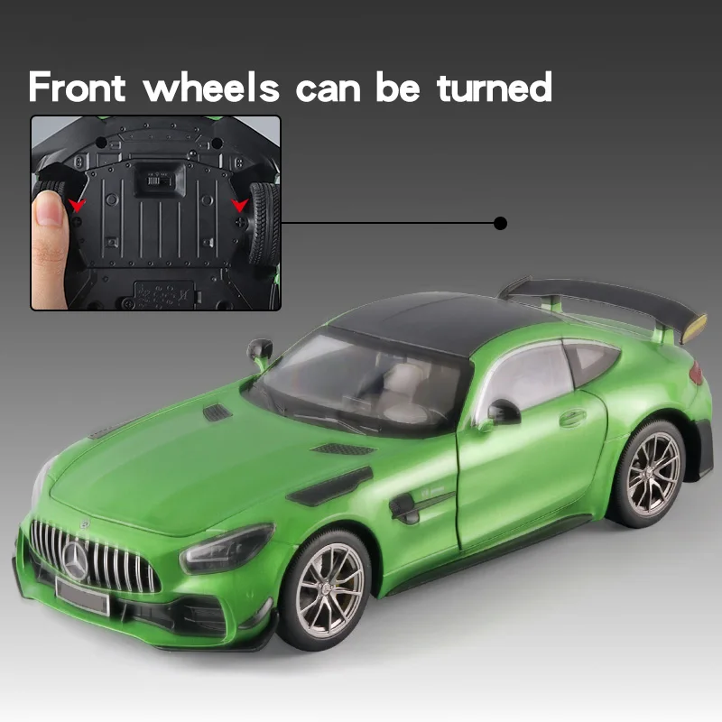 大型 1/18 メルセデス・ベンツ AMG GTR モデルカー メタルダイキャスト