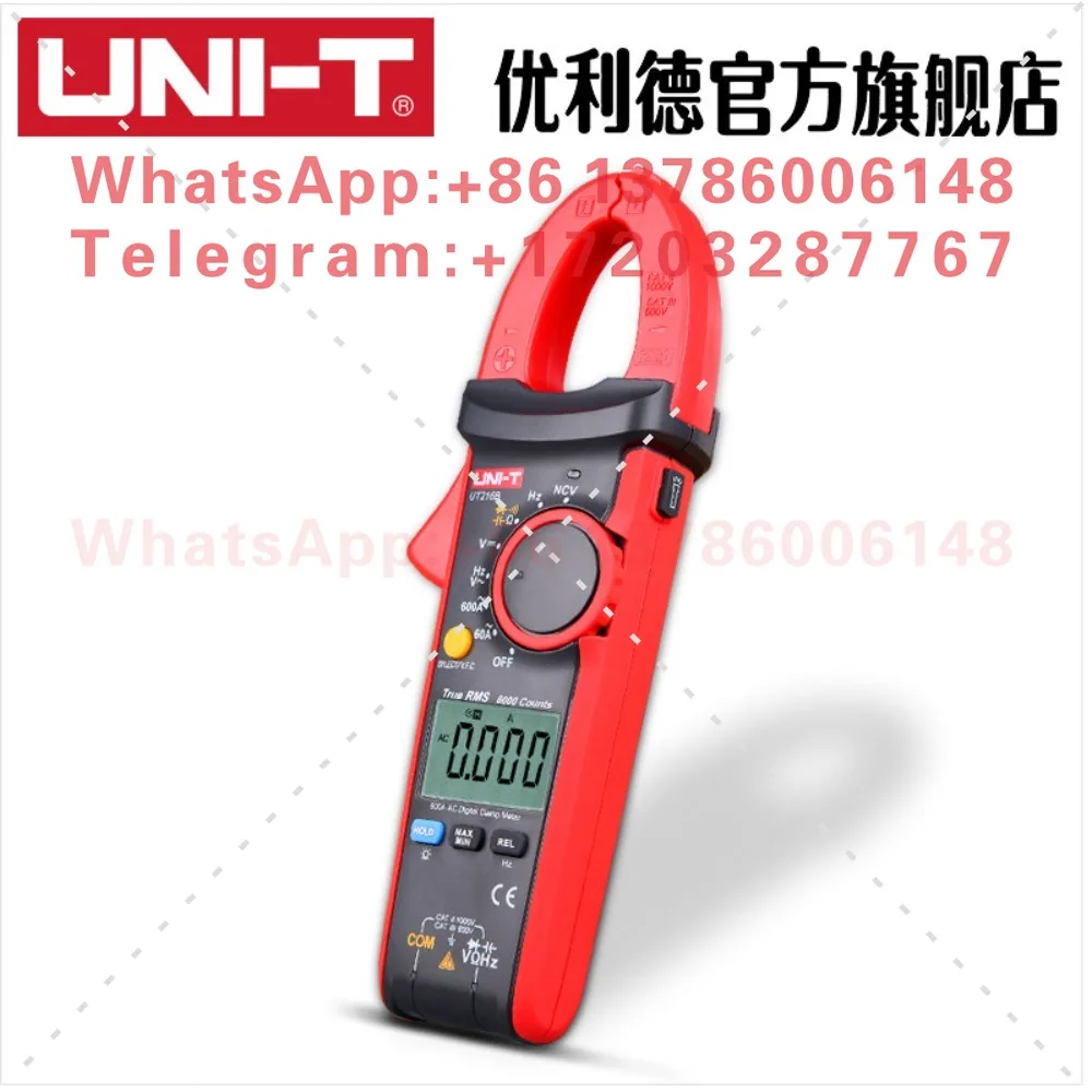 Pinza Amperimétrica de Alta Precisión UT216A/216B, Multímetro UT216C/216D, Pinza Amperimétrica Digital con Pantalla para CA y CC