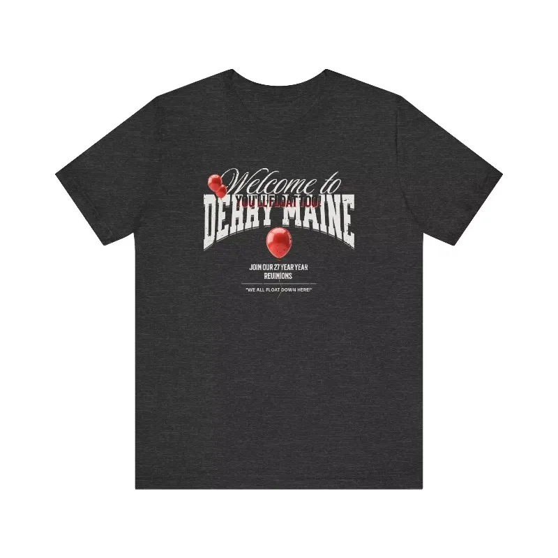 Welcome To Derry Maine T-Shirt Horror Movie Shirt Inspired By Stephen King Creepy Clown Tee Spooky Halloween Shirt Gift