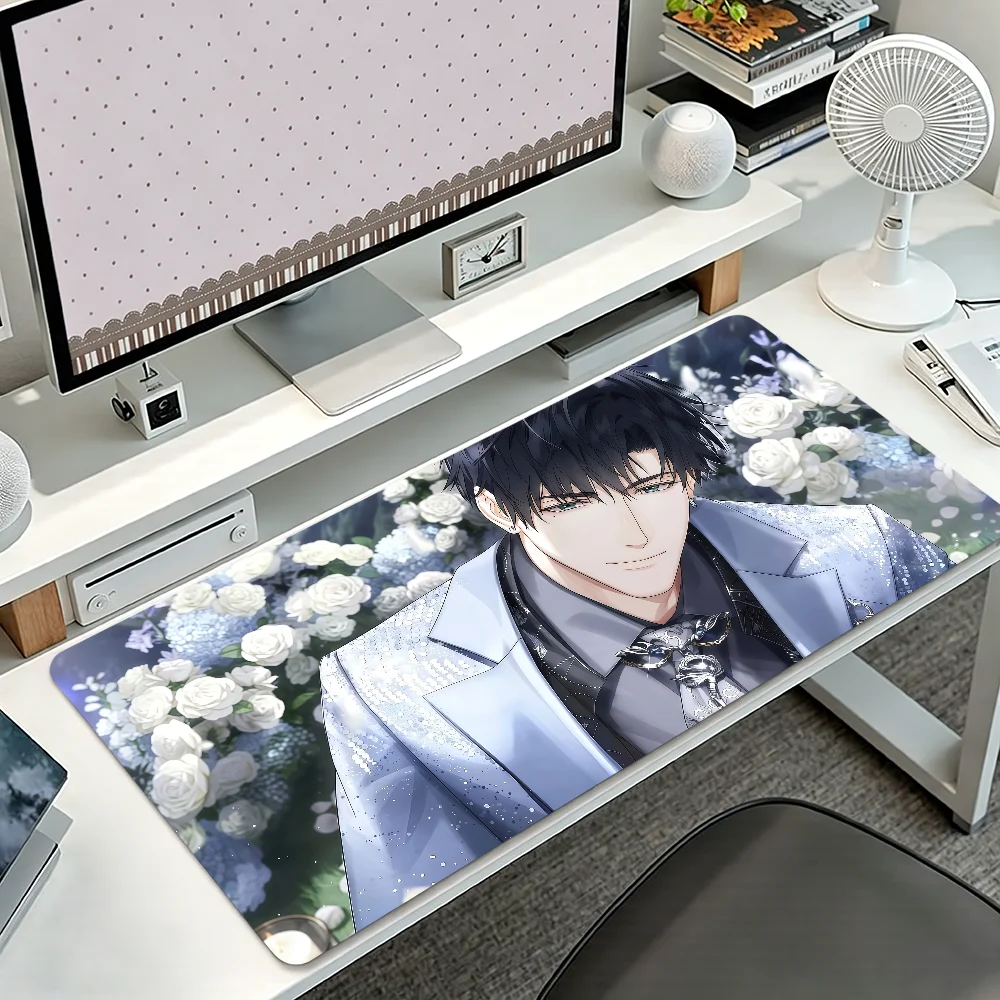 Anime Game Light And Night Mouse Pad Large Non-slip Lockedge Desktop Computer Desk Mat Keyboard MousePad Office Gamer Student