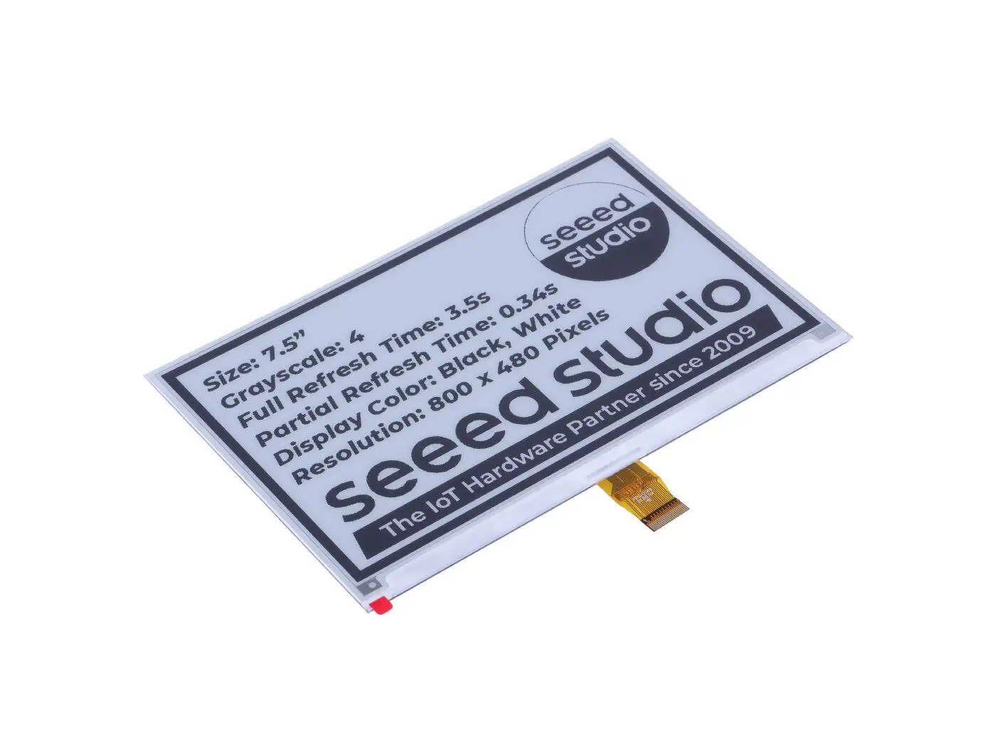 TRMNL BYOD 7.5 بوصة (OG) مجموعة أدوات الحبر الإلكتروني، حبر إلكتروني أحادي اللون XIAO ESP32-S3 PLUS، متوافق مع Arduino IDE قابل لإعادة الشحن منخفض الطاقة