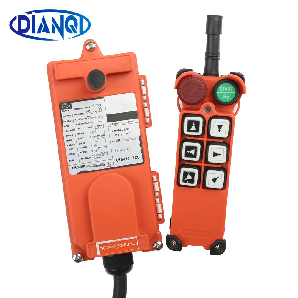 DC12V 24V Wireless Industrial Remote Controller Switches Hoist Radio Control Crane Switch F21-2S F21-4S F21-E1B AC220V 380V 110V