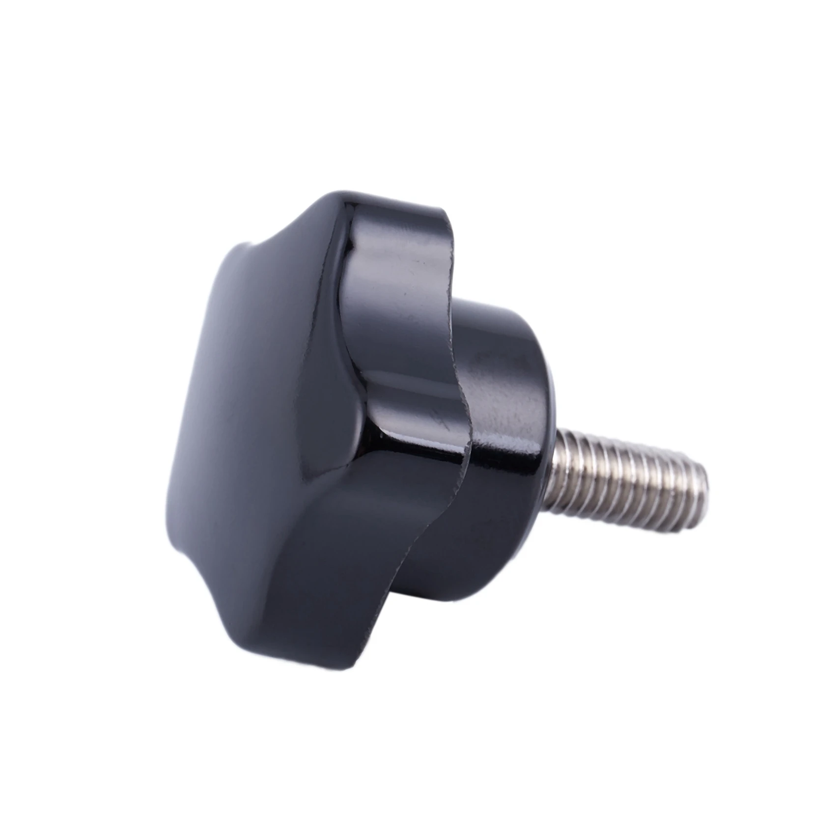 A96I-M6 X 15mm おねじ スターヘッド ロッキングスクリュー ハンドル ブラック 4本