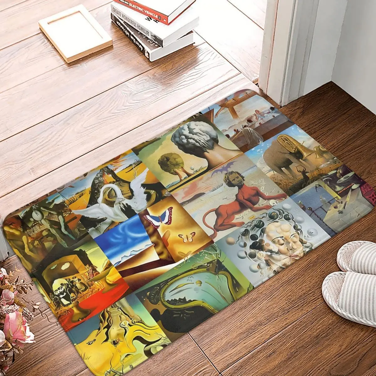 Salvador Dali Non-slip Doormat Carpet Bath Kitchen Mat Welcome Home Pattern