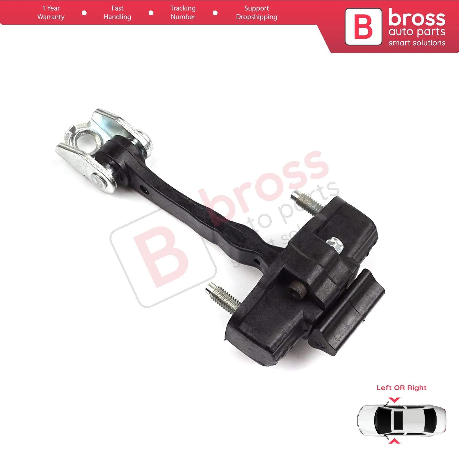 

BDP1288 Left or Right Door Catch Hinge Brake Stop Check Strap Limiter for Alfa Romeo MiTo 955 2008–2018 3-Door HB 50509095