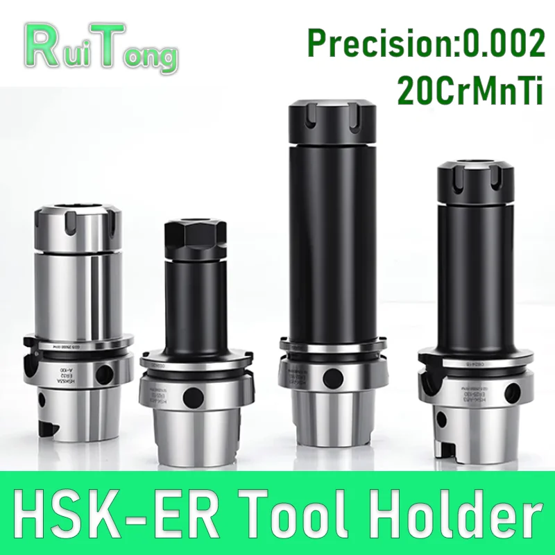 HSK63 ER Accuracy 0.001 HSK63A ER16 ER20 ER25 ER32 ER40 Tool Holder HSK 63A Tool Holder Engraving Machine Bracket Tools Collets