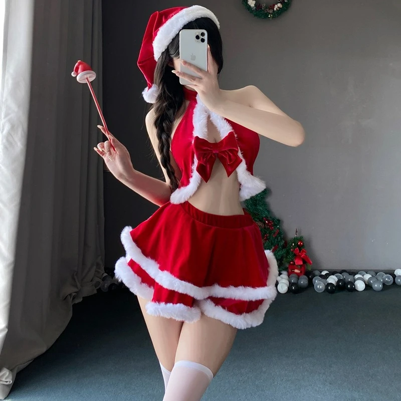 

Christmas dress pure desire to uniform temptation passion abstinence sexy shirt