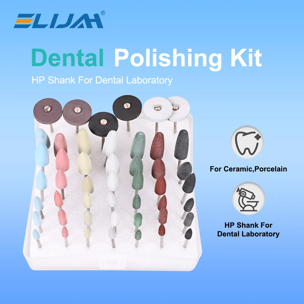 

48Pcs/Set Dental Silicone Wheel Polishing Kit Dentist Polisher Diamond Grinders Polishing Brush Dentistry Lab Grinding Tool SYJH