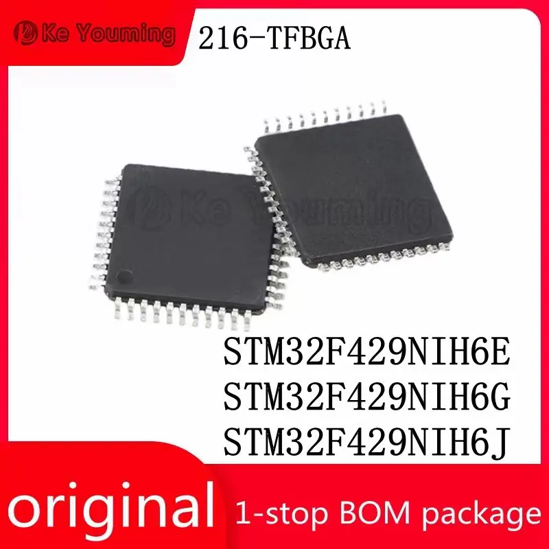 Integrated Circuit IC Memory NOR Flash Components, STM32F429NIH6E, STM32F429NIH6G, STM32F429NIH6J, 216-TFBGA, 1Pc