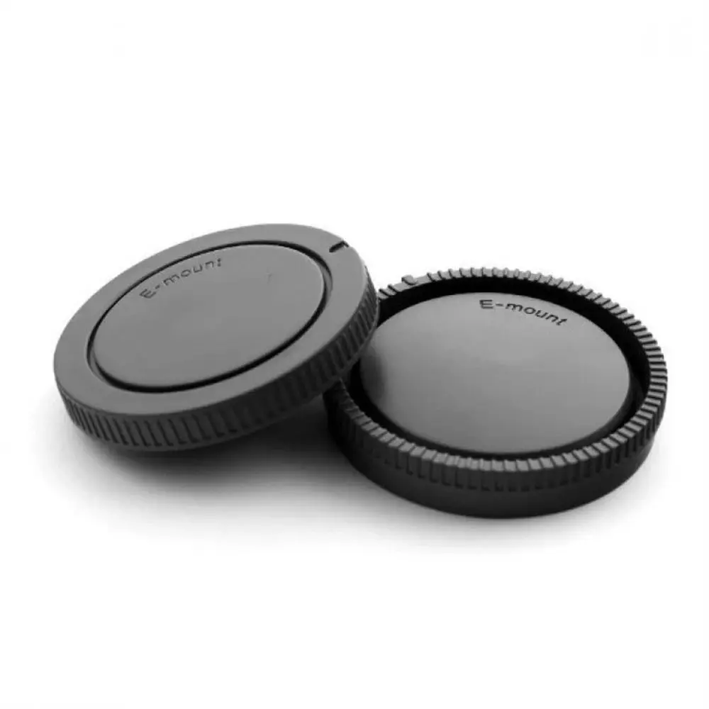 2Pcs Camera Body Cap Rear Lens Cap for So-ny E mount a5100 A6000 a6300 a6500 NEXC3 5 5N 6 7 A7 A7II A7s a9 a7r3 A7r4 A3000