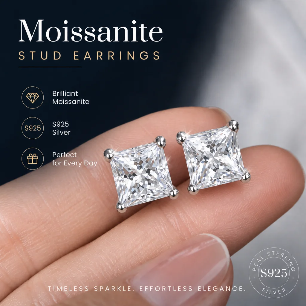 Fabrikpreis Großhandel Ohrstecker für Damen mit GRA-Zertifikat S925 Sterling Silber Birnenförmiger Schliff 18K Gold D VVS Funkelnde Geschenke – Detail 4