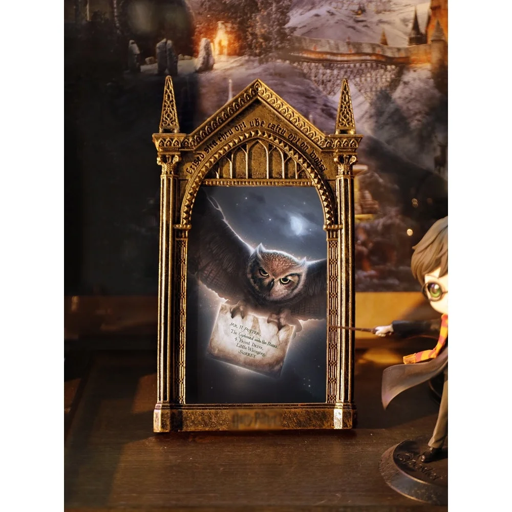 

Креативные декоративные украшения из смолы: Зеркало Eris в настольной рамке, в стиле замка и колледжа, культурно-творческие изделия