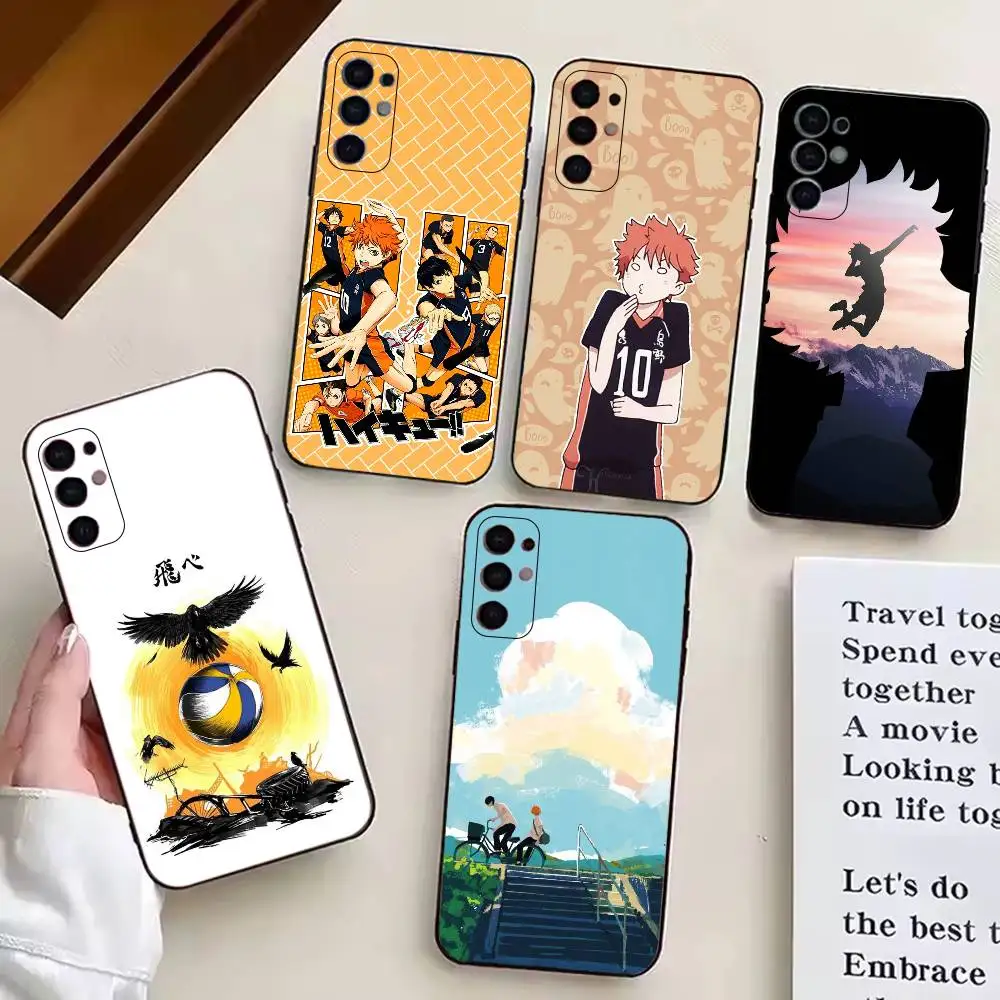Anime H-HaiKyuu cool Phone Case For Samsung S25,S24,S21,S22,S23,S30,Ultra,S20,Plus,Fe,Lite,Note,10,Black Cover