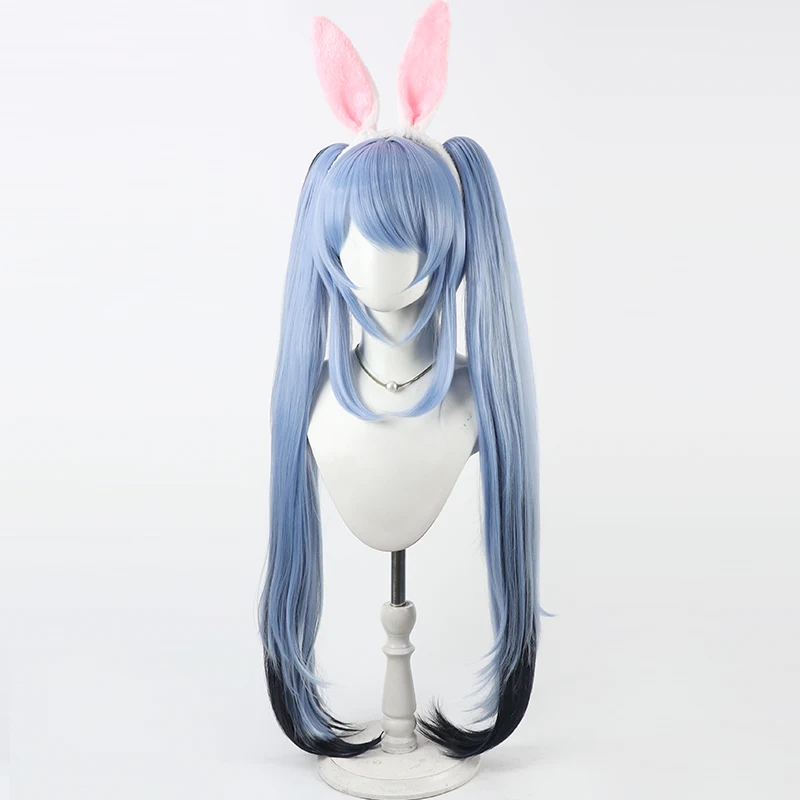 Game Virtual YouTube Vtuber Usada Pekora Cosplay Wig Synthetic Heat Resistant Fiber Hair Halloween Carnival Party Props Women