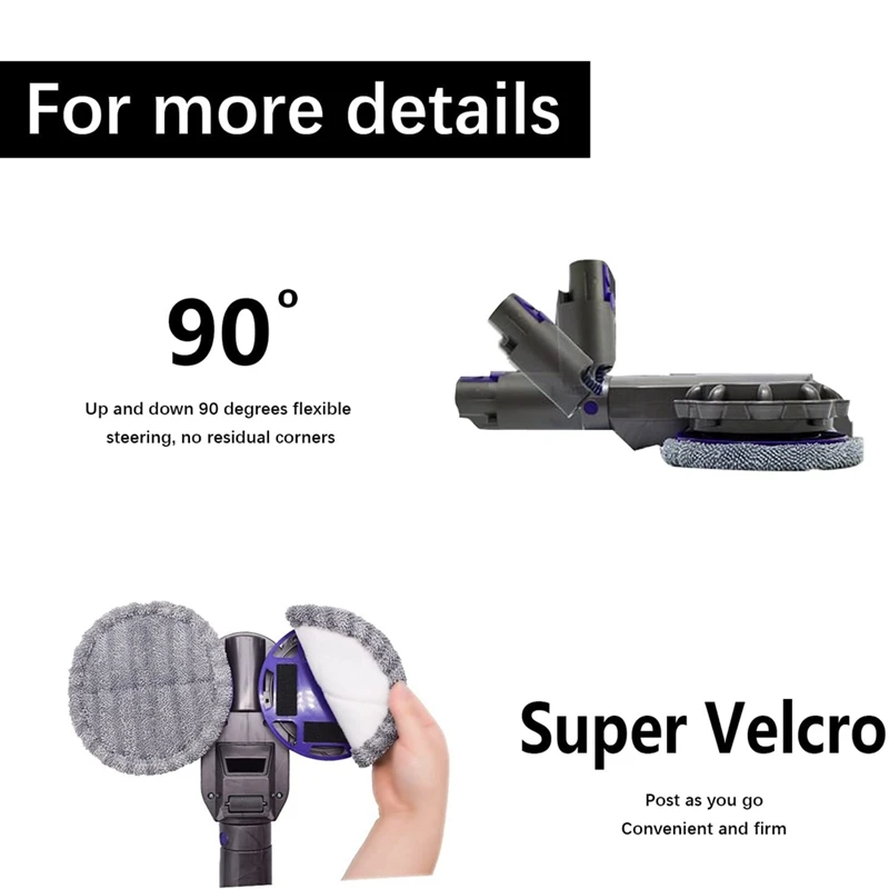 

Y21A Electric Floor Mop Head for Dyson V7 V8 V11 V10 V15 Vacuum Cleaner Attachment with Water Trank with Switch Trigger