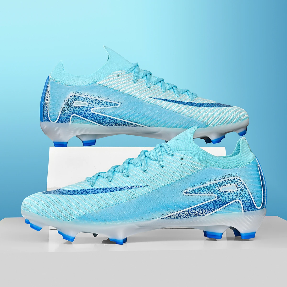 Unisex AG FG Soccer Cleats Men Breathable Football Boots Non Slip for Outdoor Grass Match Training