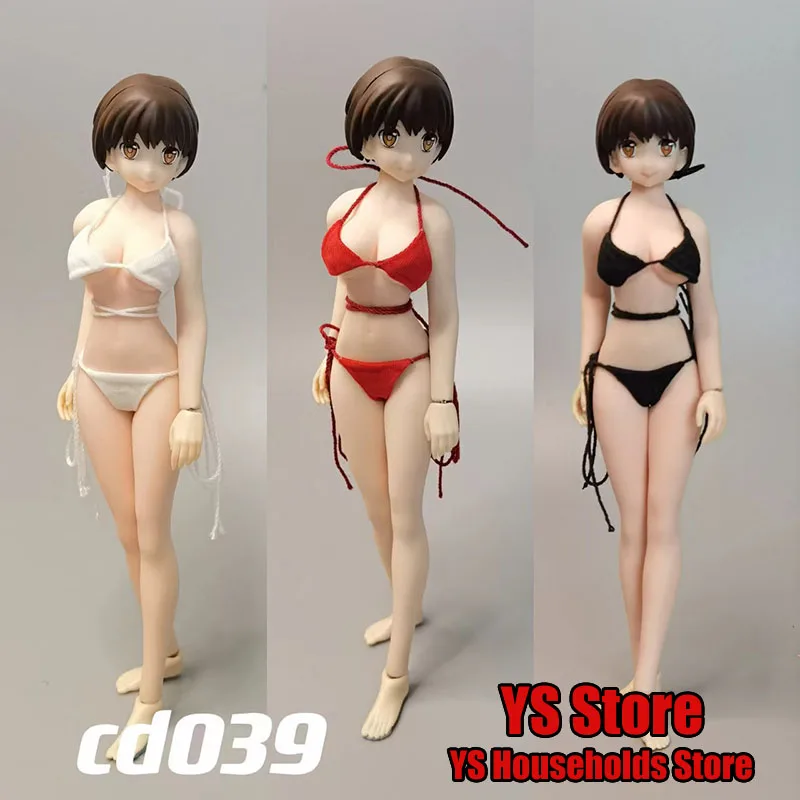 Cdtoys Cd039 1/12 Female Soldier Underwear Sexy Lingerie Bra Briefs Backless Halter Neck Lace Up Bikini Set For 6