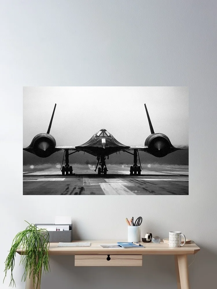 

SR-71 Blackbird Jet Front View Takeoff Photo, Art Print Canvas Poster, Living Room Decor, Home Wall Picture