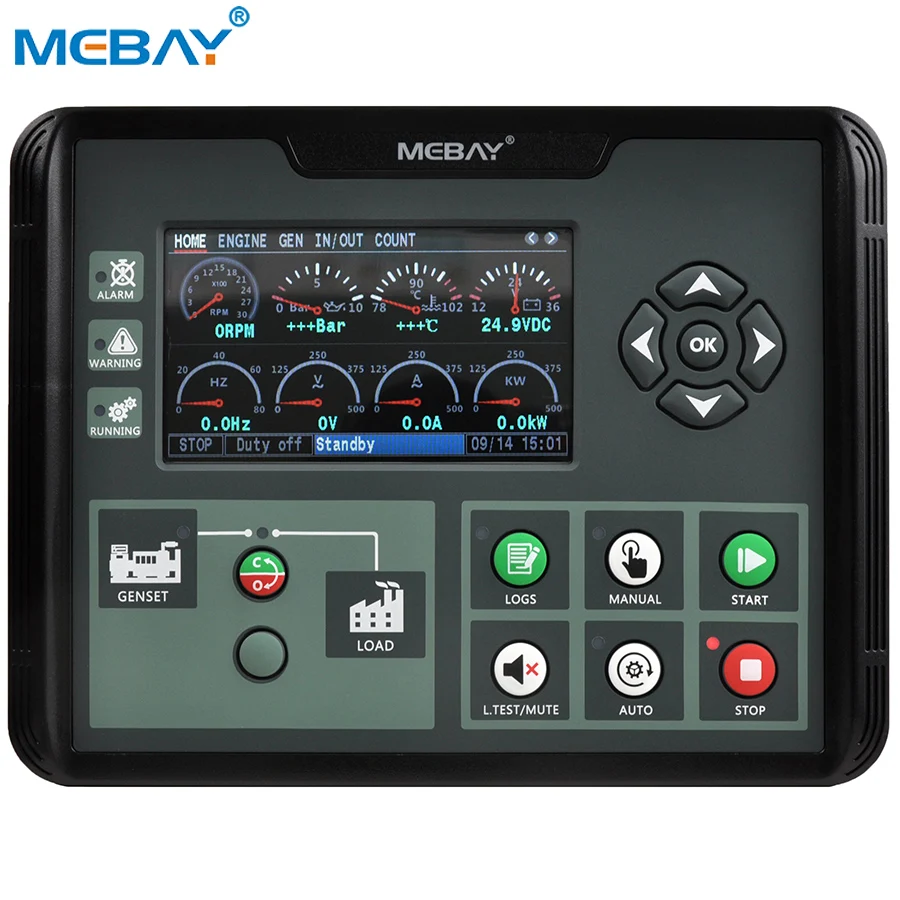 발전기 컨트롤러 발전기 시동 모듈 DC60D MK3 발전기 예비 부품 LCD 디스플레이