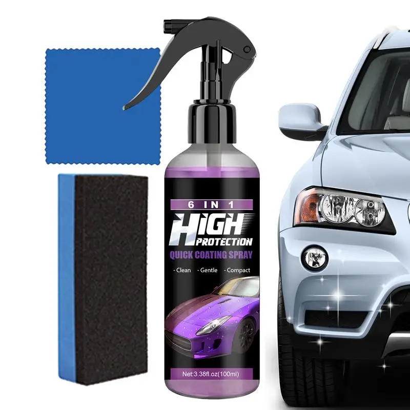 

100ml Car Paint Repair Ceramic Coating Spray Quick Nano-coating Spray Wax Automotive Hydrophobic Polish Paint Cleaner for Cars