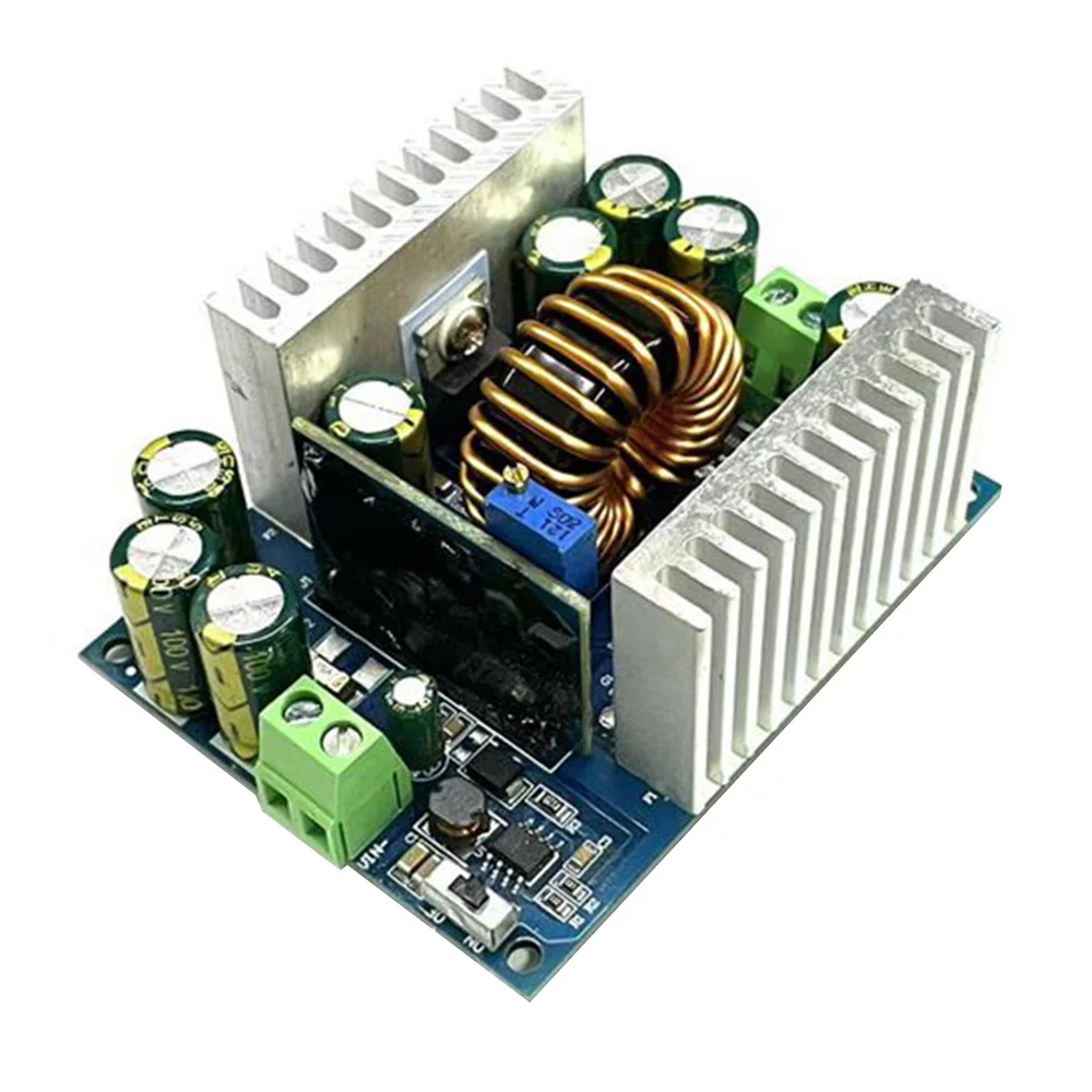 500W Constant Current Buck Converter Module DC 12-95V para 1.5-90V Ajustável Step Down Regulador de Tensão Capacitor Eletrolítico