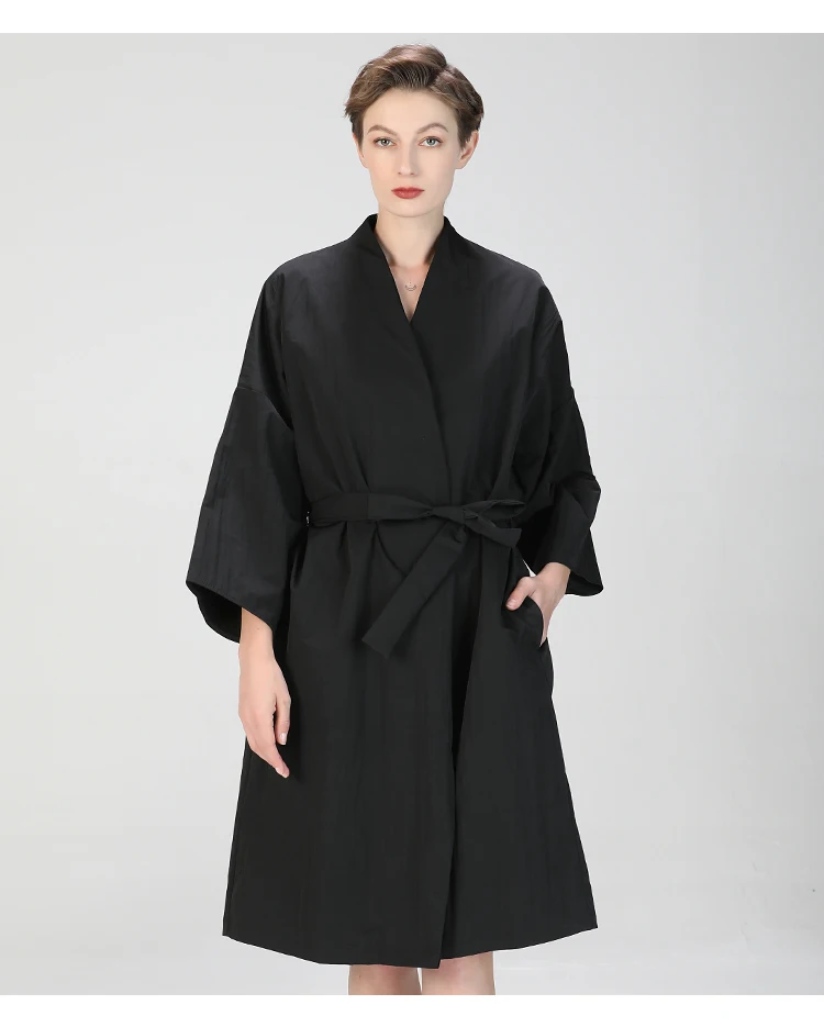 

Hair Salon Smock Salon Client Gown Robes Cape Hair Salon Hair Cutting Smock for Clients Kimono Style Hairdressing Cape