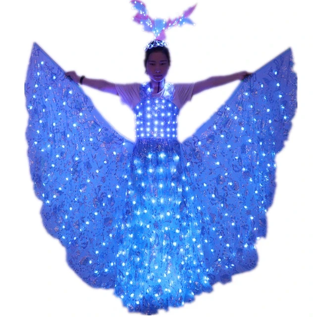 

LED Luminous Wings Ballet Costume Fluorescent Butterfly Cloak Dance Costume