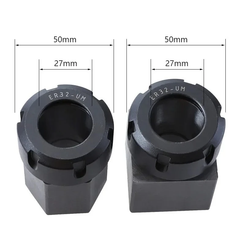 ER32 Square Collet Chuck Block Hard Steel Spring Chuck Holder For CNC Lathe Engraving Machine Accessories BB
