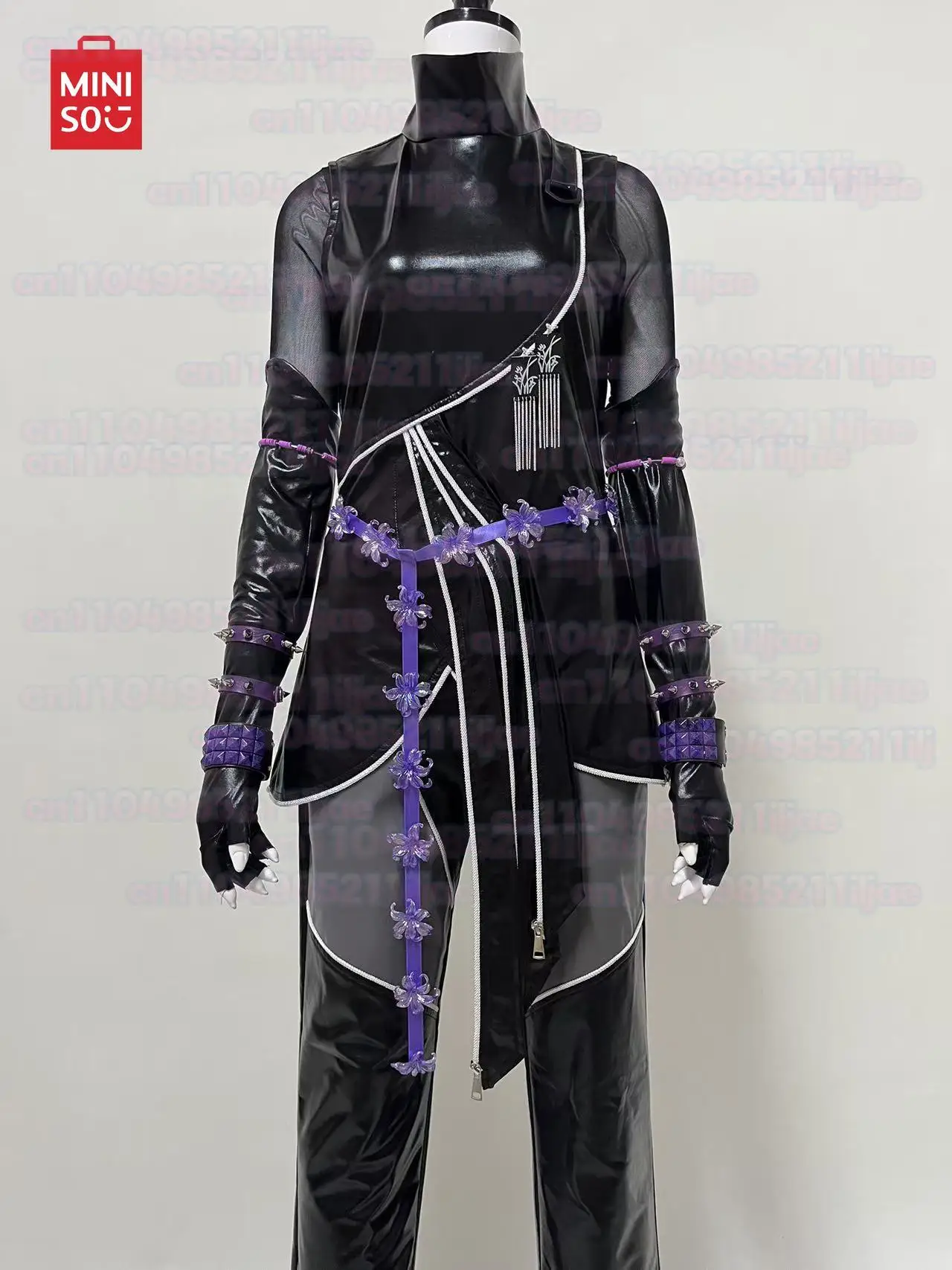 ชุดคอสเพลย์ MINISO สีดำใหม่สำหรับเด็ก ชุดมิรา โซอี้ รูมิ คอสเพลย์ Kpop【S-3XL】DokiDoki-R ชุดรูมิสำหรับฮาโลวีน ชุดรบ Huntrix ไซส์พลัส