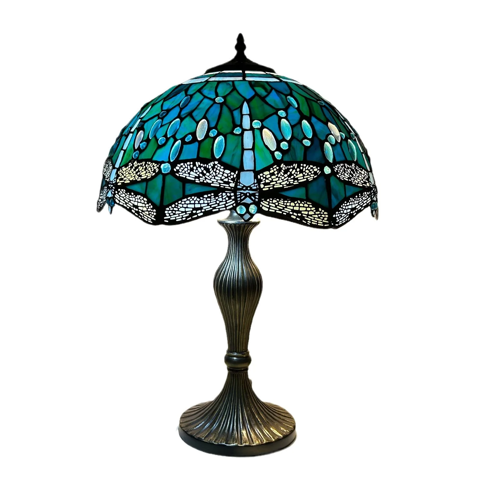 

Table lamp, bedroom, living room, bed and breakfast, decoration, American style, green