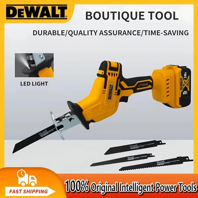 

Dewalt 2800RPM Cordless Reciprocating Saw 20V Brushless Electric Saw Multifunctional Metal Wood Pipe Cutting Saw Power Tool